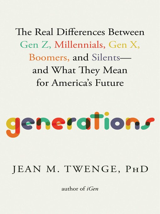 Title details for Generations by Jean M. Twenge - Available